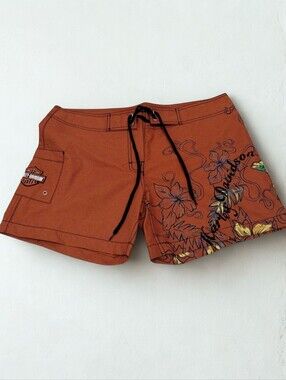 Harley Davidson Vintage Y2K Swim Shorts Men's Size M